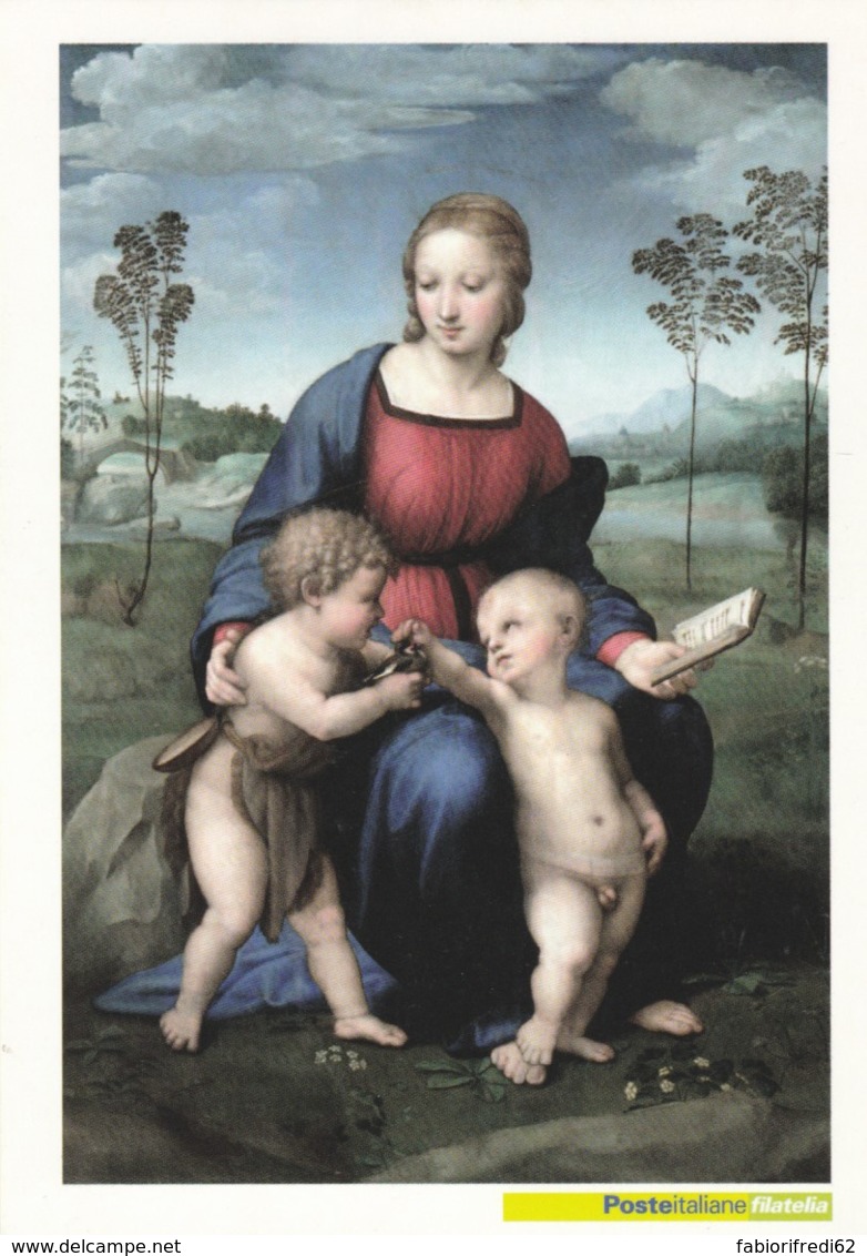 CARTOLINA 2008 RAFFAELLO LA MADONNA DEL CARDELLINO (EX889 - 2001-10: Storia Postale