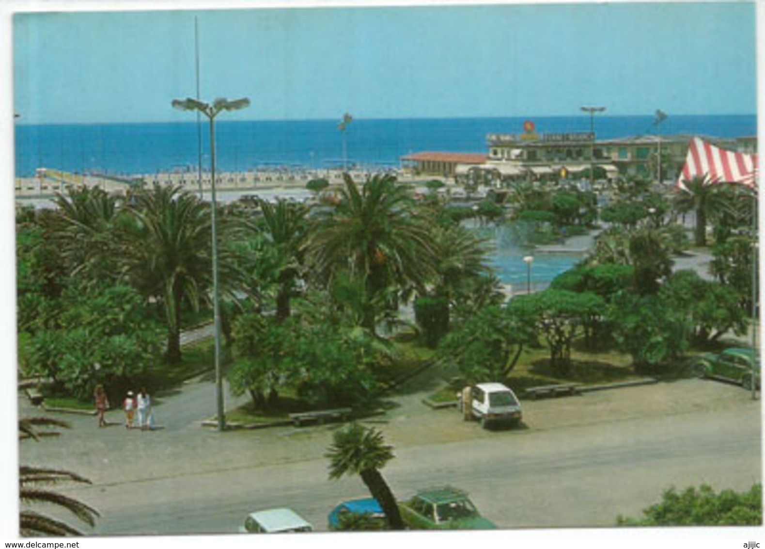 Viareggio, Place Mazzini, Carte Postale écrite Au Verso - Viareggio