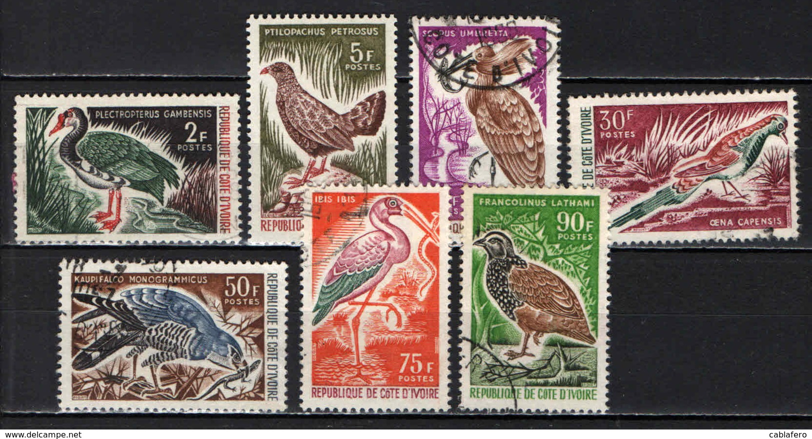 COSTA D'AVORIO - 1965 - UCCELLI - BIRDS - USATI - Costa D'Avorio (1960-...)