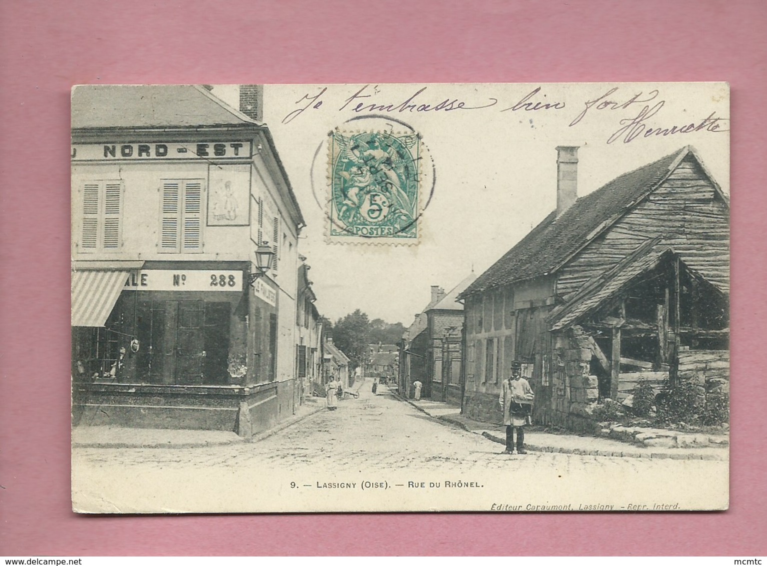 CPA -  Lassigny  -(Oise) - Rue Du Rhônel - Lassigny