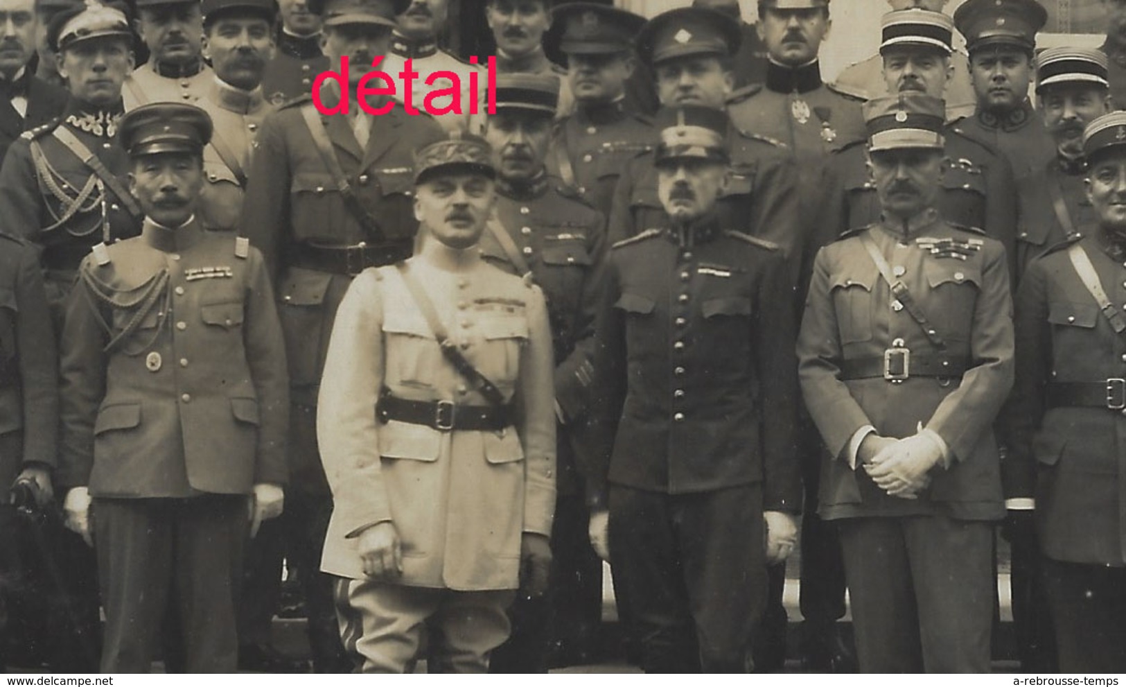 1924-Général NOLLET Reçoit Attachés Militaires étrangers- Photo Henri Manuel Format 23,8 X 17,8cm Papier Fin - Oorlog, Militair