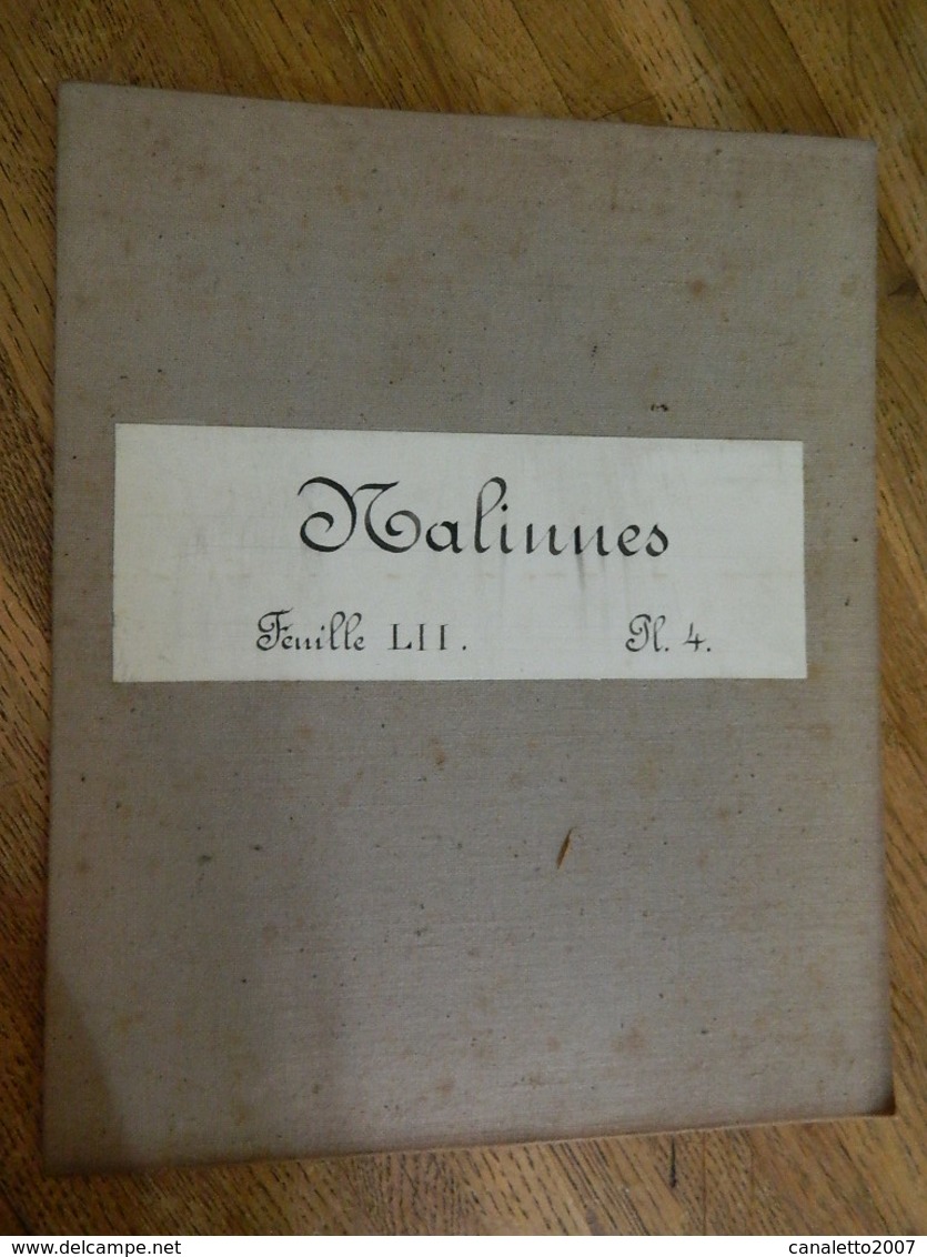 NALINNES  +MILITARIA: TRES RARE CARTE MILITAIRE DE NALINNES ET ENVIRONS 1860-1870 - Documentos