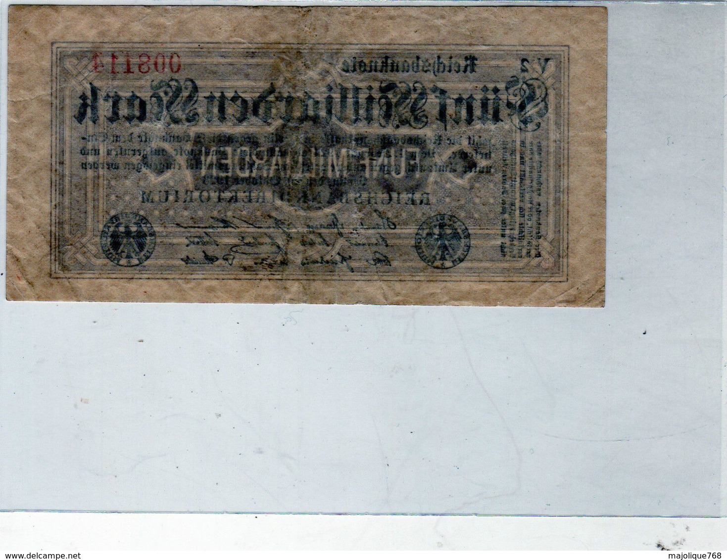 Billet De 5 Milliards Mark, - ND ( Octobre 1923) En T T B - Uni Face - - 5 Mrd. Mark