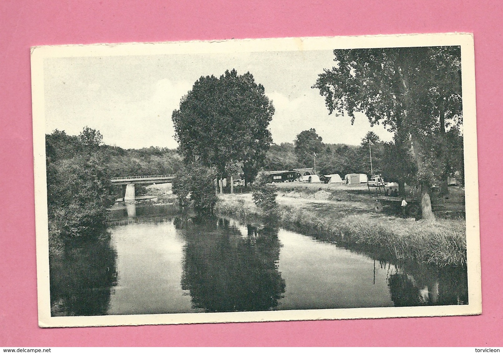 C.P. Wanlin Sur Lesse  = Le  Camping  Et  Le Pont - Houyet