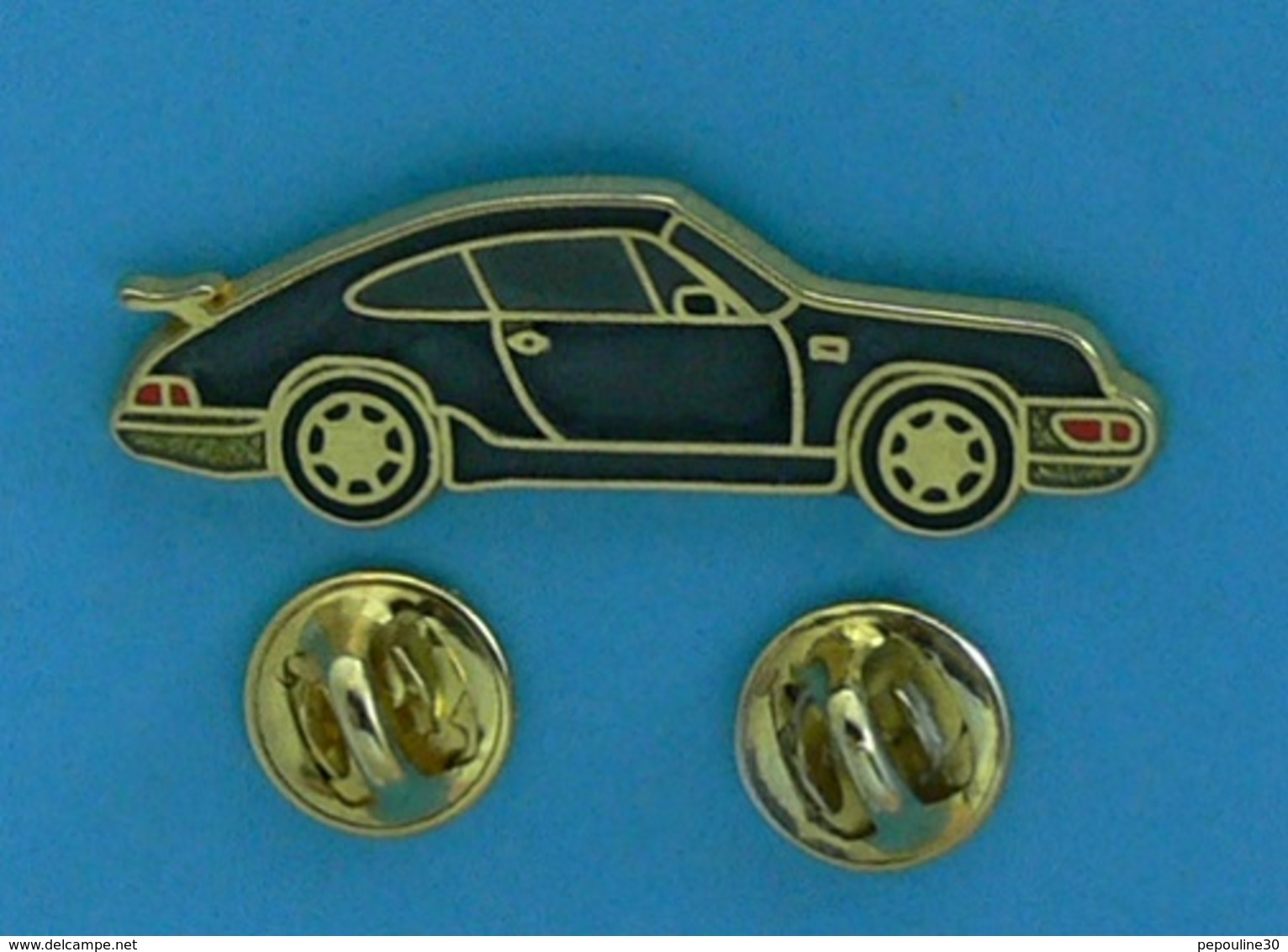 1 PIN'S //  ** PORSCHE 911 / CARRERA ** . (Ballard Made In France) . Attaches Double - Porsche