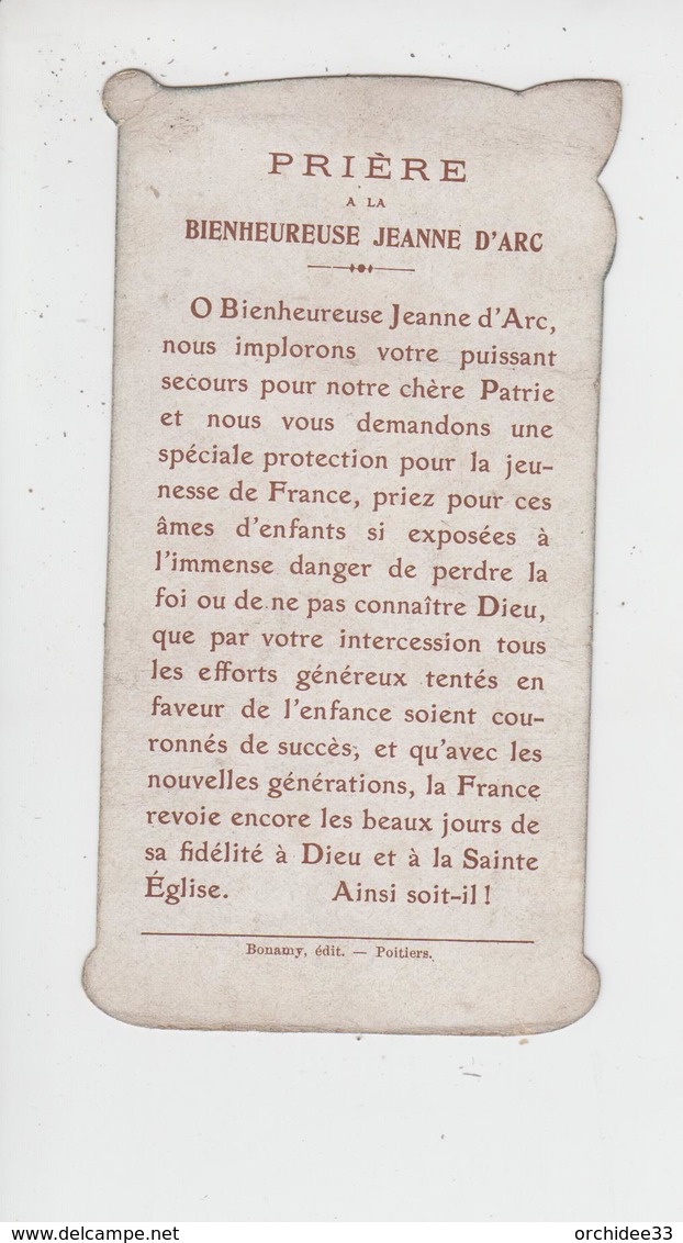 Chromo Jeanne D'Arc - Vive Labeur - "Tout Ce Que J'ai Fait De Bien, C'est Par Le Conseil De Notre Seigneur" - Images Religieuses