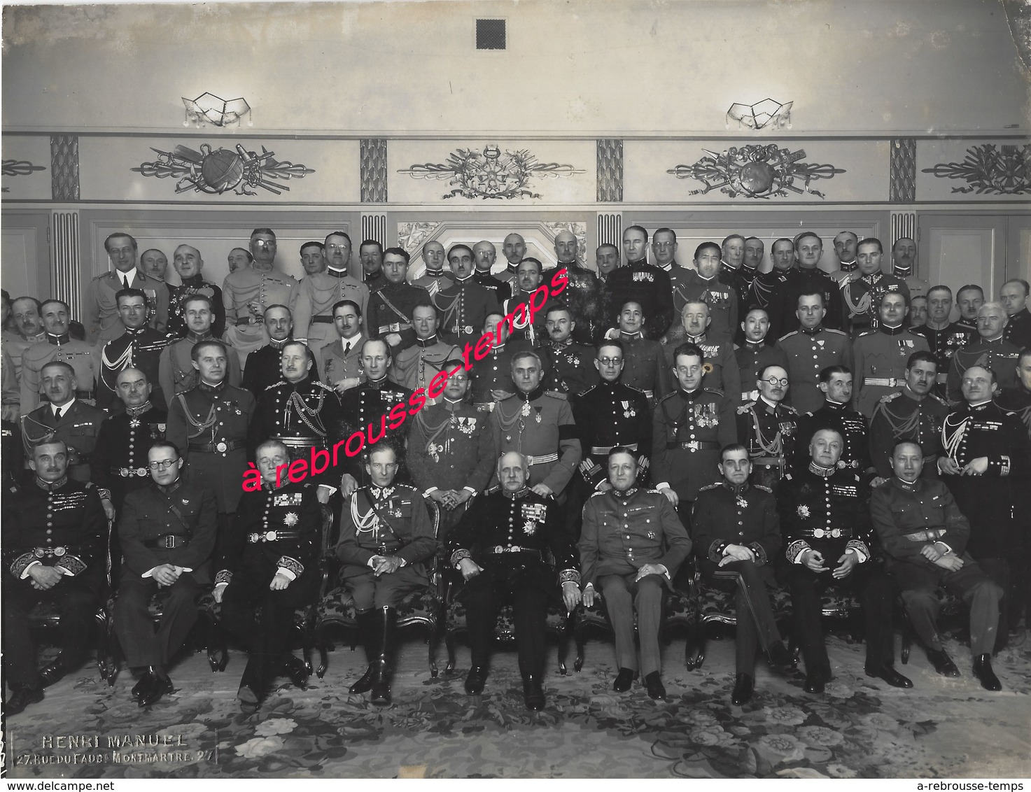 1935-Cercle Militaire Photo Henri Manuel Format 22,8 X 17,2cm Papier Fin - War, Military