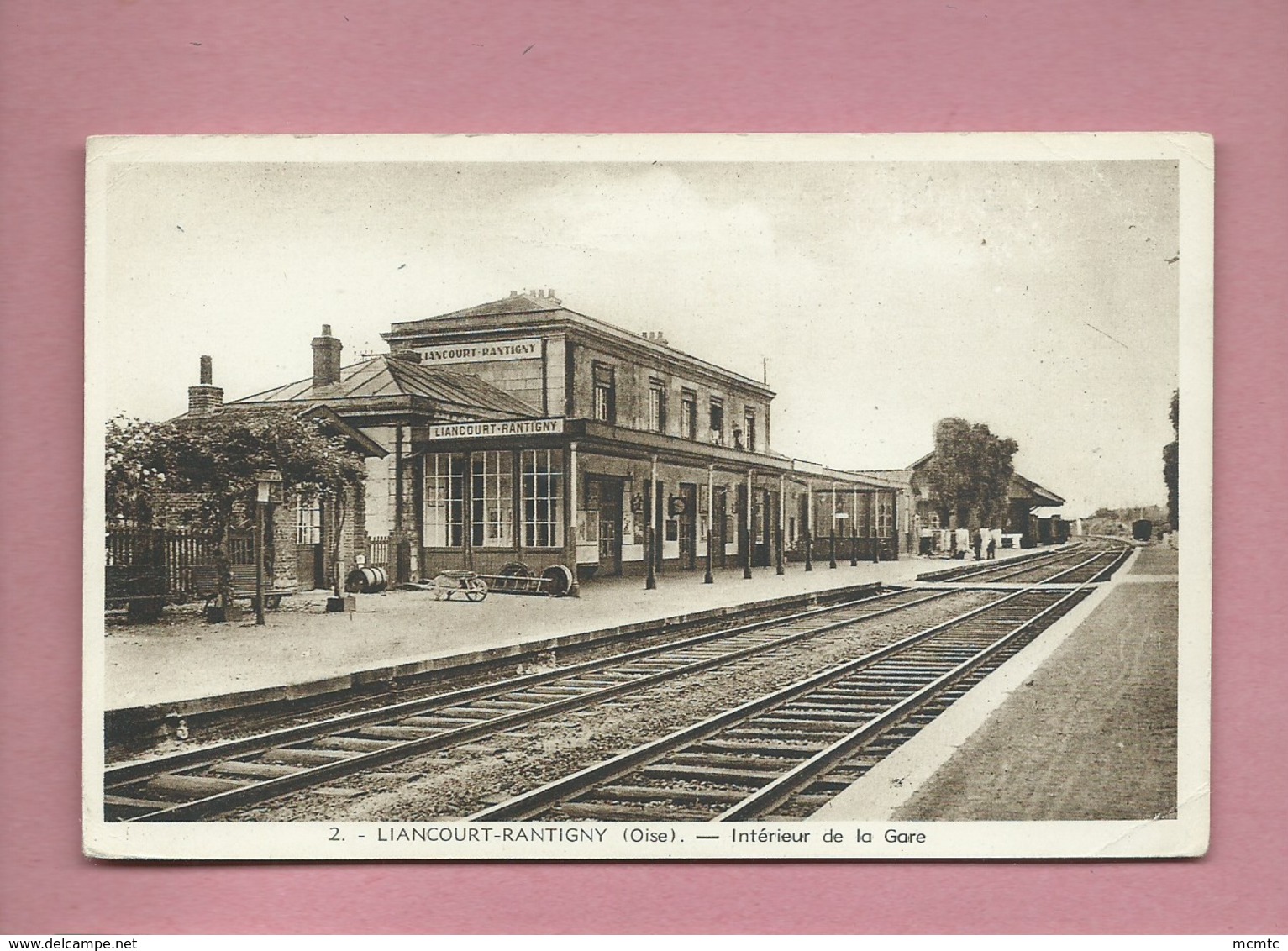 CPA Très Souple  - Liancourt Rantigny  - (Oise) -  Intérieur De La Gare - Liancourt