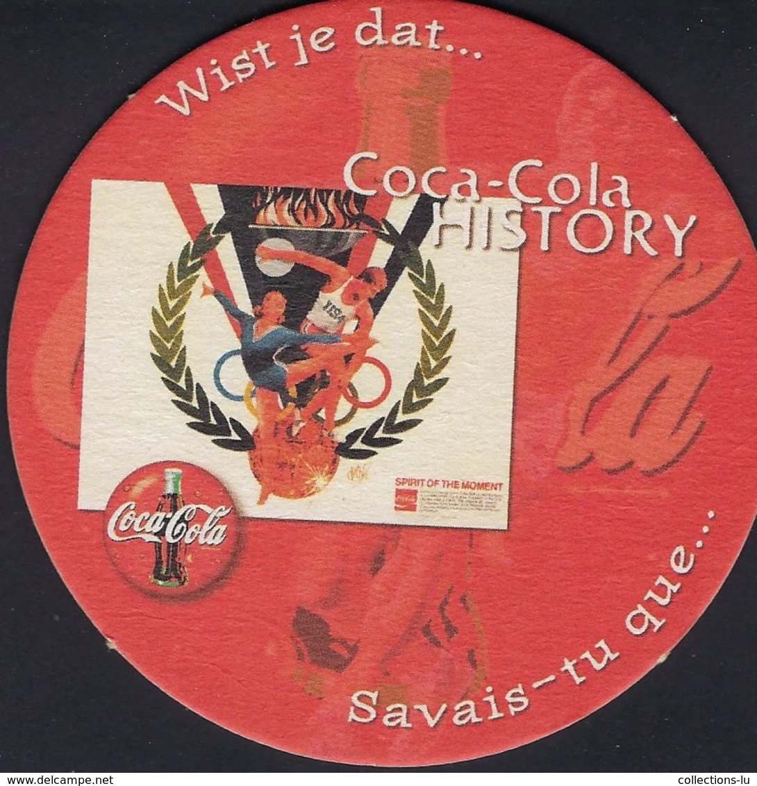 Dessous-verre  -  Bierdeckel  - Beer-Map      Coca-Cola HISTORY  Wist Je Dat---Savais Tu Que  2 Scans - Sous-bocks