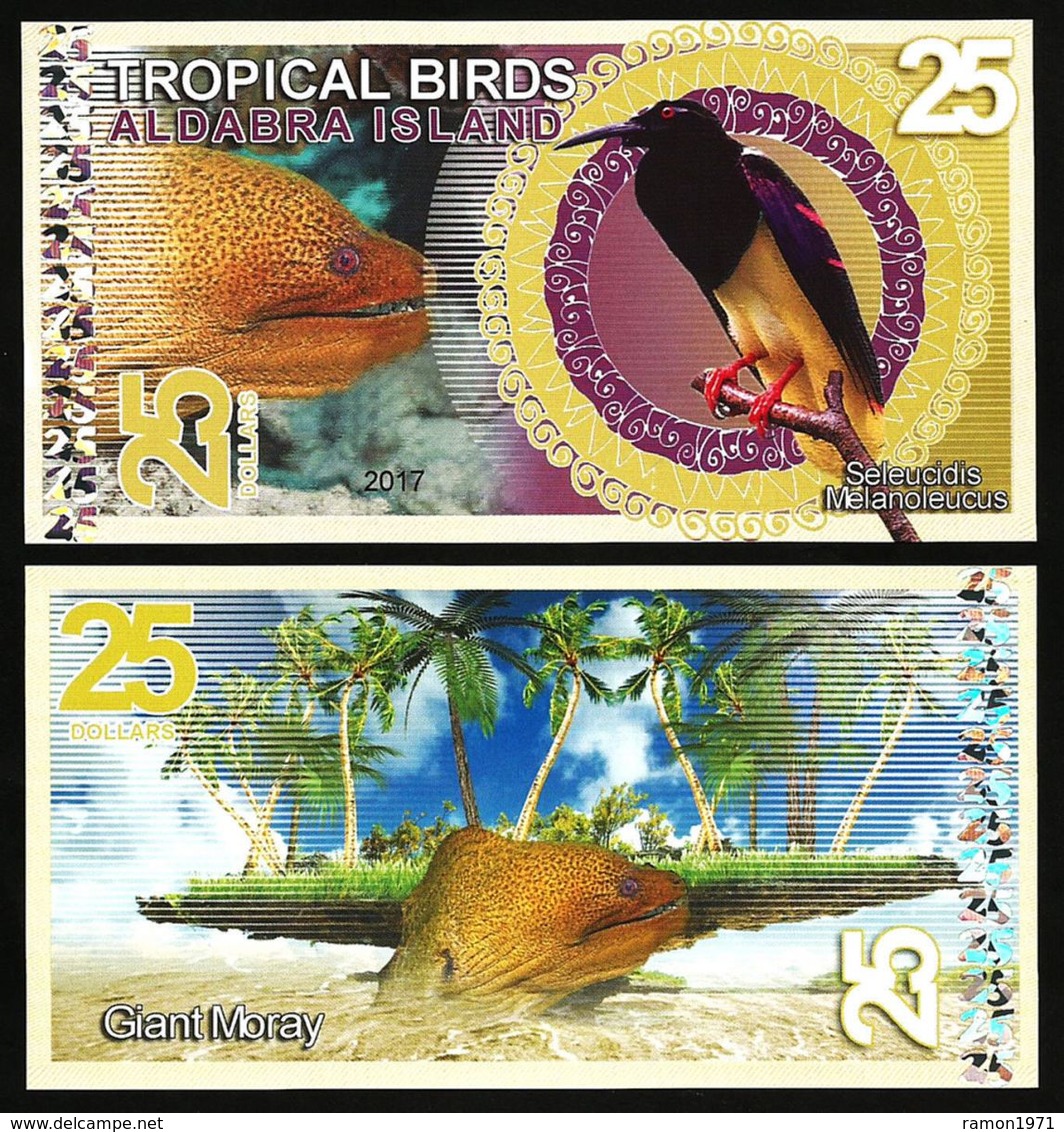 Aldabra Island (Seychelles) - 25 Dollars 2017 UNC - Seychellen