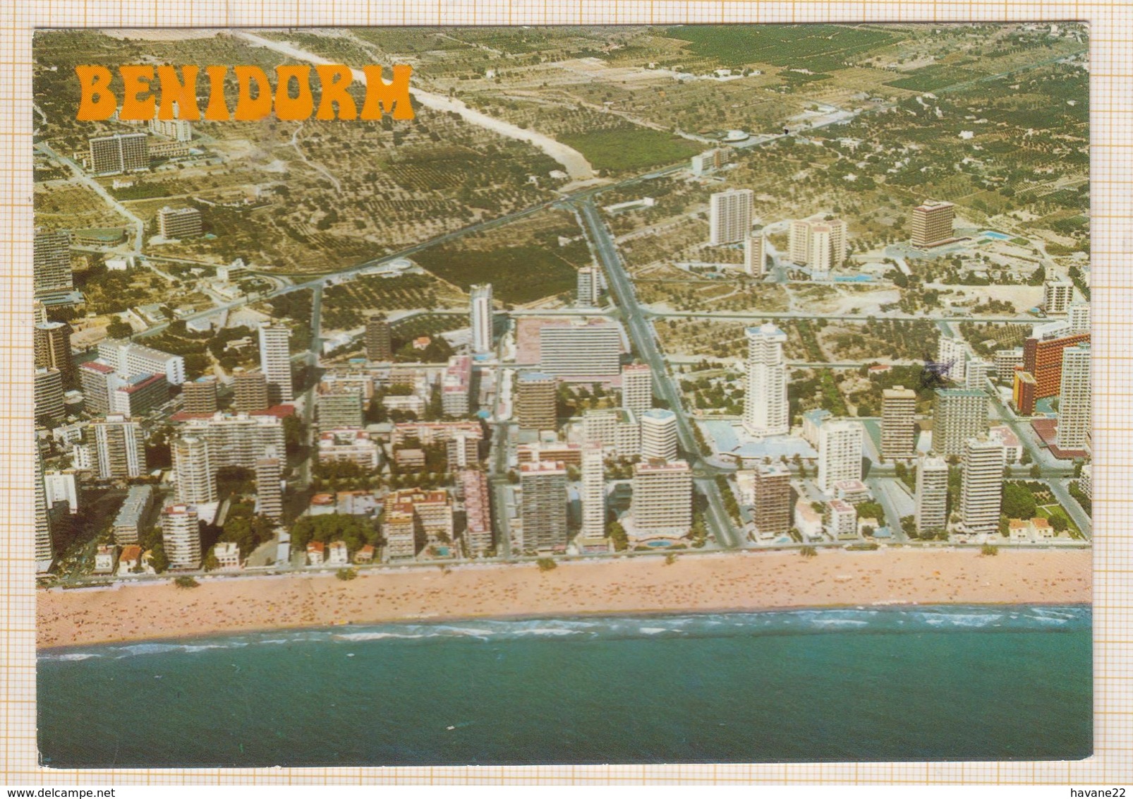 9AL821 BENIDORM VISTA AEREA 2 SCANS - Autres & Non Classés