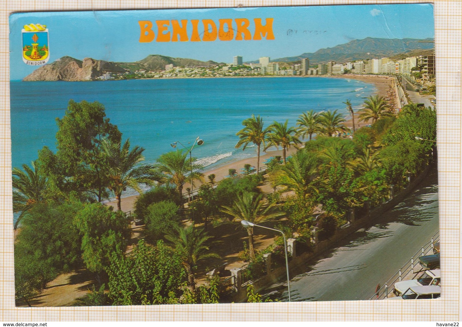 9AL822 BENIDORM PARQUE Y PLAYA DE PONIENTE 2 SCANS - Autres & Non Classés