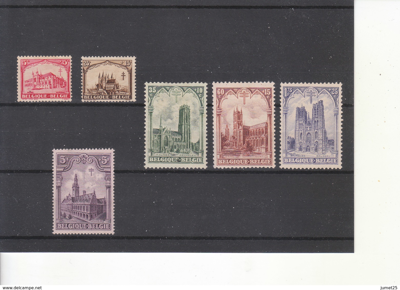 267/72* Charnière - Antituberculeux - Série Dite Les Cathédrales - Unused Stamps