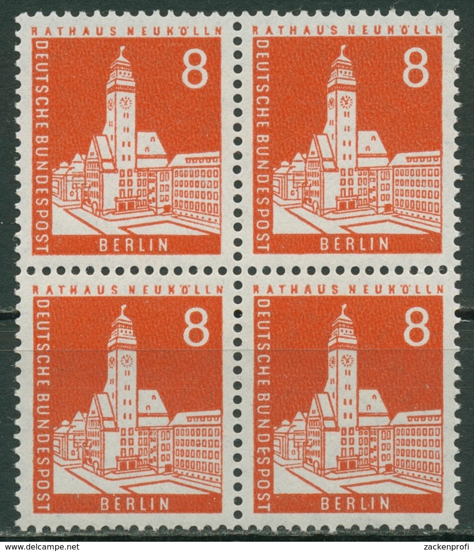 Berlin 1959 Berliner Stadtbilder 187 4er-Block Postfrisch - Neufs
