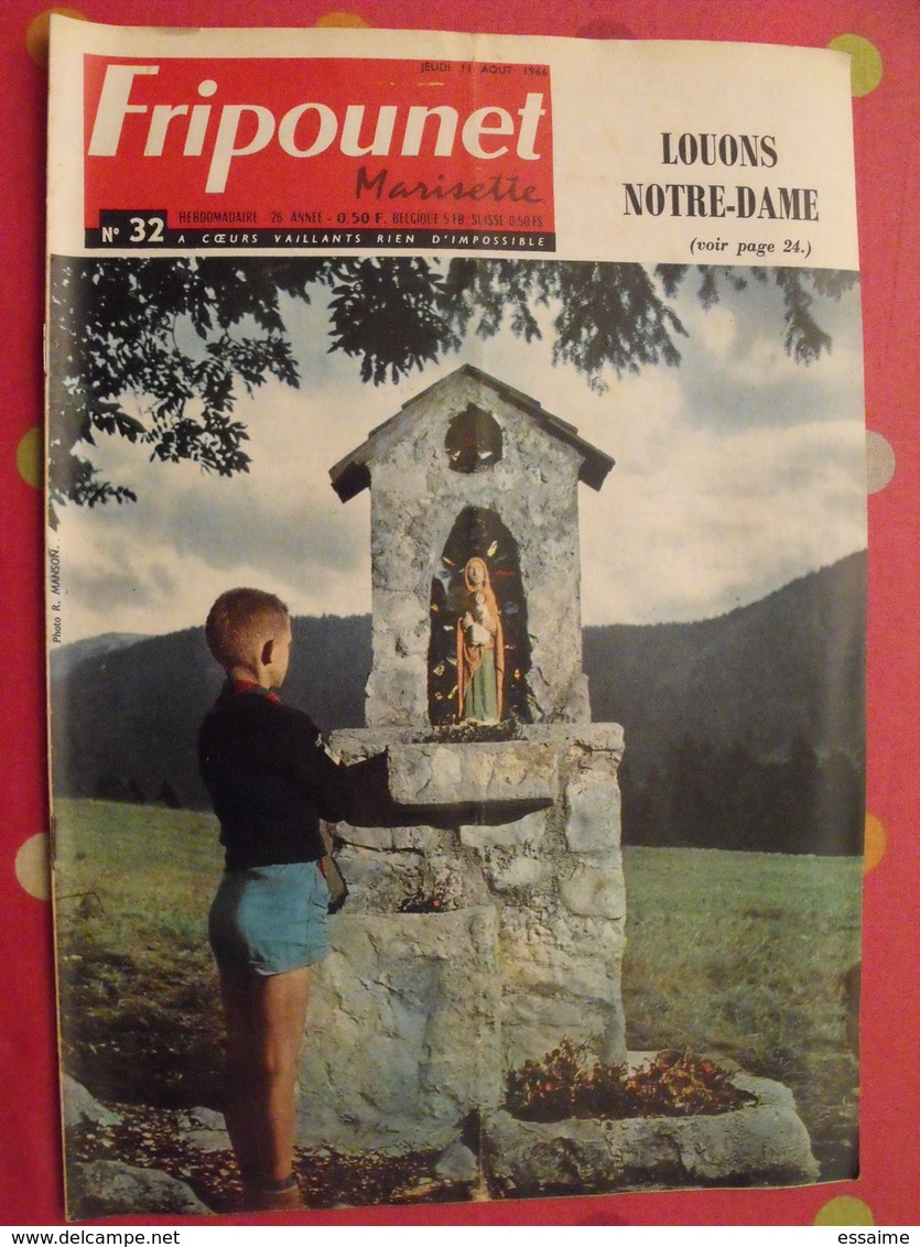 Fripounet marisette. 26 n°. 2ème semestre 1966. moky poupy nestor sylvain sylvette