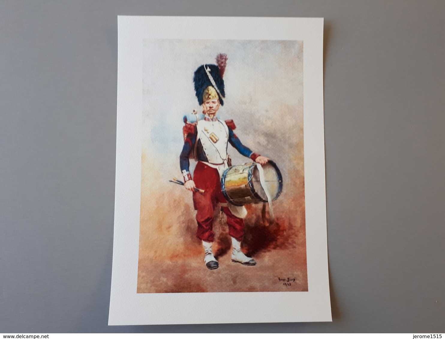 Affiche : Tambour Grenadier De La Guarde Impériale Second Empire & - Autres & Non Classés