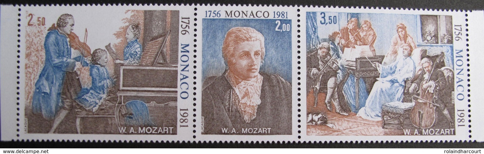 FD/2687 - MONACO - MOZART (1756-1791) - N°T1272A TIMBRES NEUFS** - Cote : 11,00 € - Unused Stamps