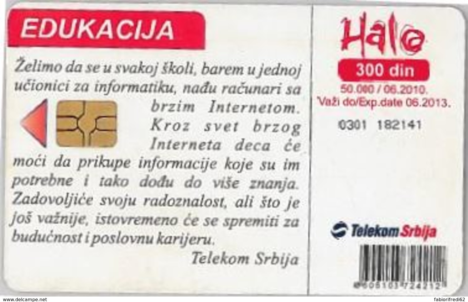 PHONE CARD-SERBIA (E45.8.7 - Jugoslawien