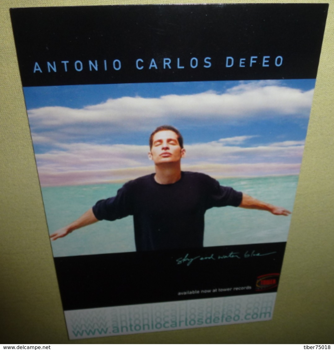 Carte Postale - Antonio Carlos DeFeo (Sky And Water Blue) Available Now At Tower Records - Publicité