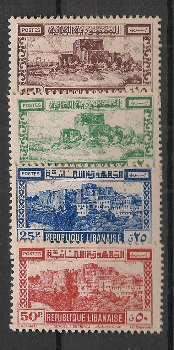 Grand Liban - 1945 - N°Yv. 193 à 196 - Série Complète - Neuf Luxe ** / MNH / Postfrisch - Unused Stamps