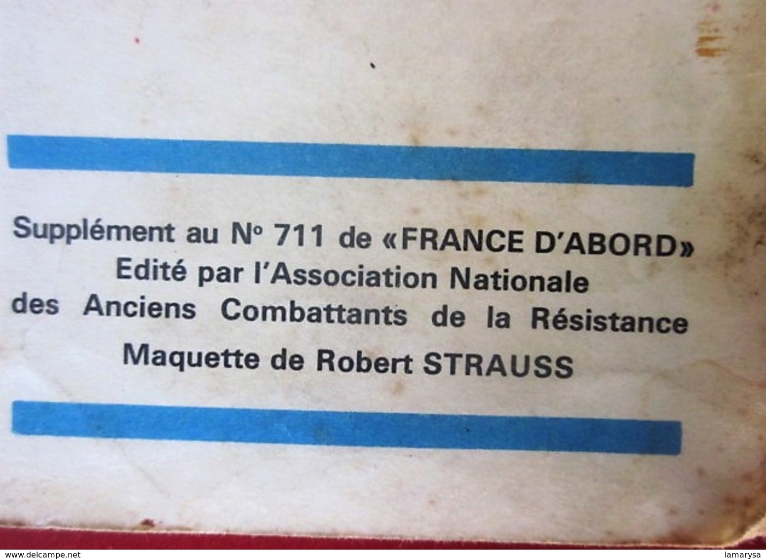 WW2--VICTOIRE 8 Mai 1945-FRANCE D'ABORD-Edité par Association Nationale Anciens Combattants de la Résistance-Propagande