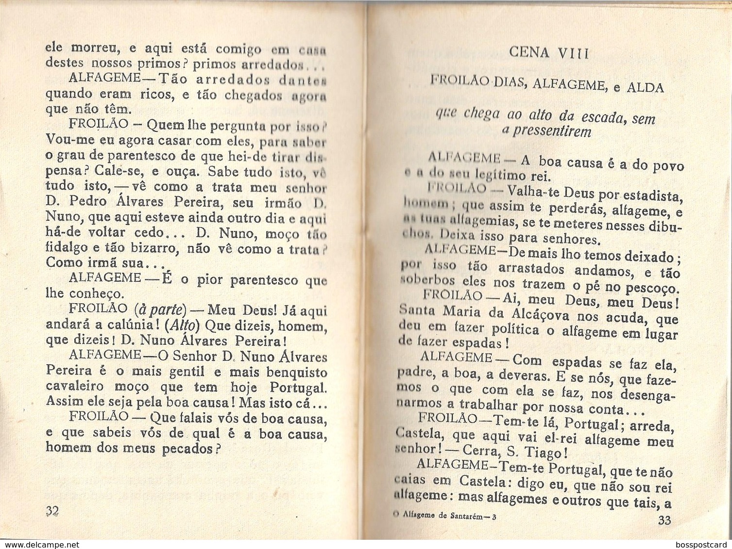 Santarém - O Alfageme De Santarém - Almeida Garrett (Livro Por Abriri) - Novelas