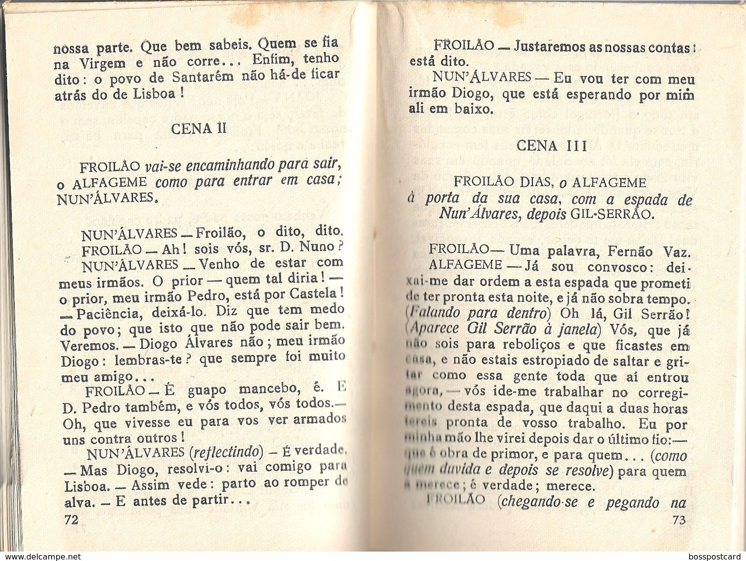 Santarém - O Alfageme De Santarém - Almeida Garrett (Livro Por Abriri) - Romane