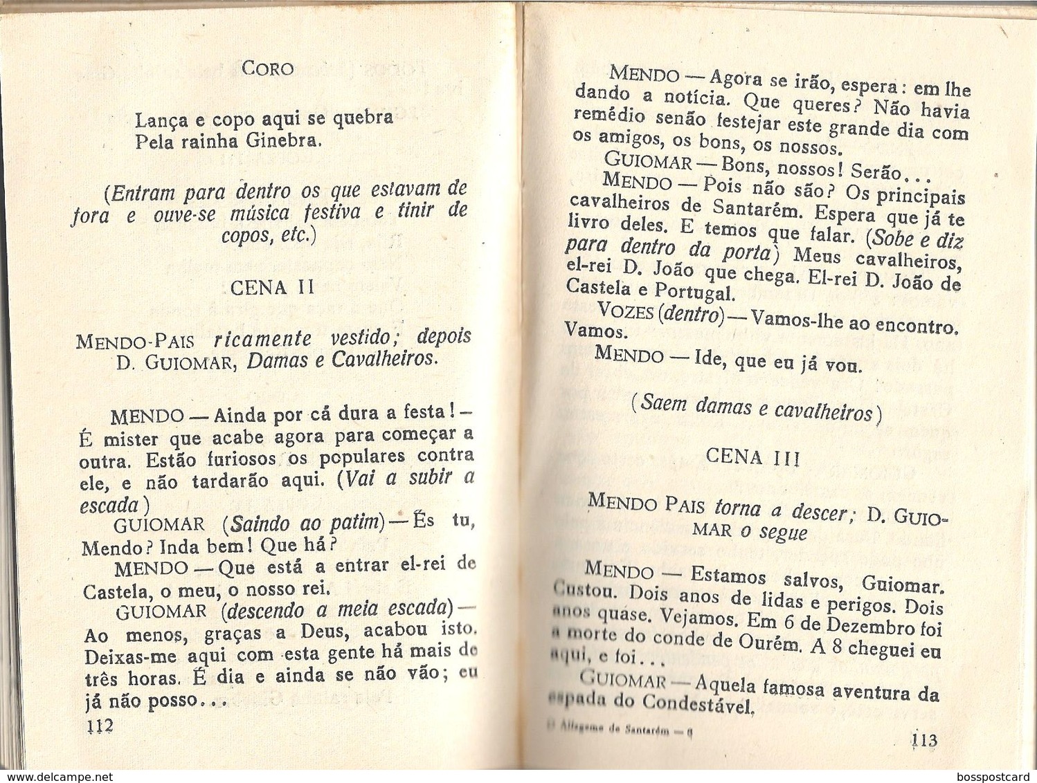 Santarém - O Alfageme De Santarém - Almeida Garrett (Livro Por Abriri) - Romane