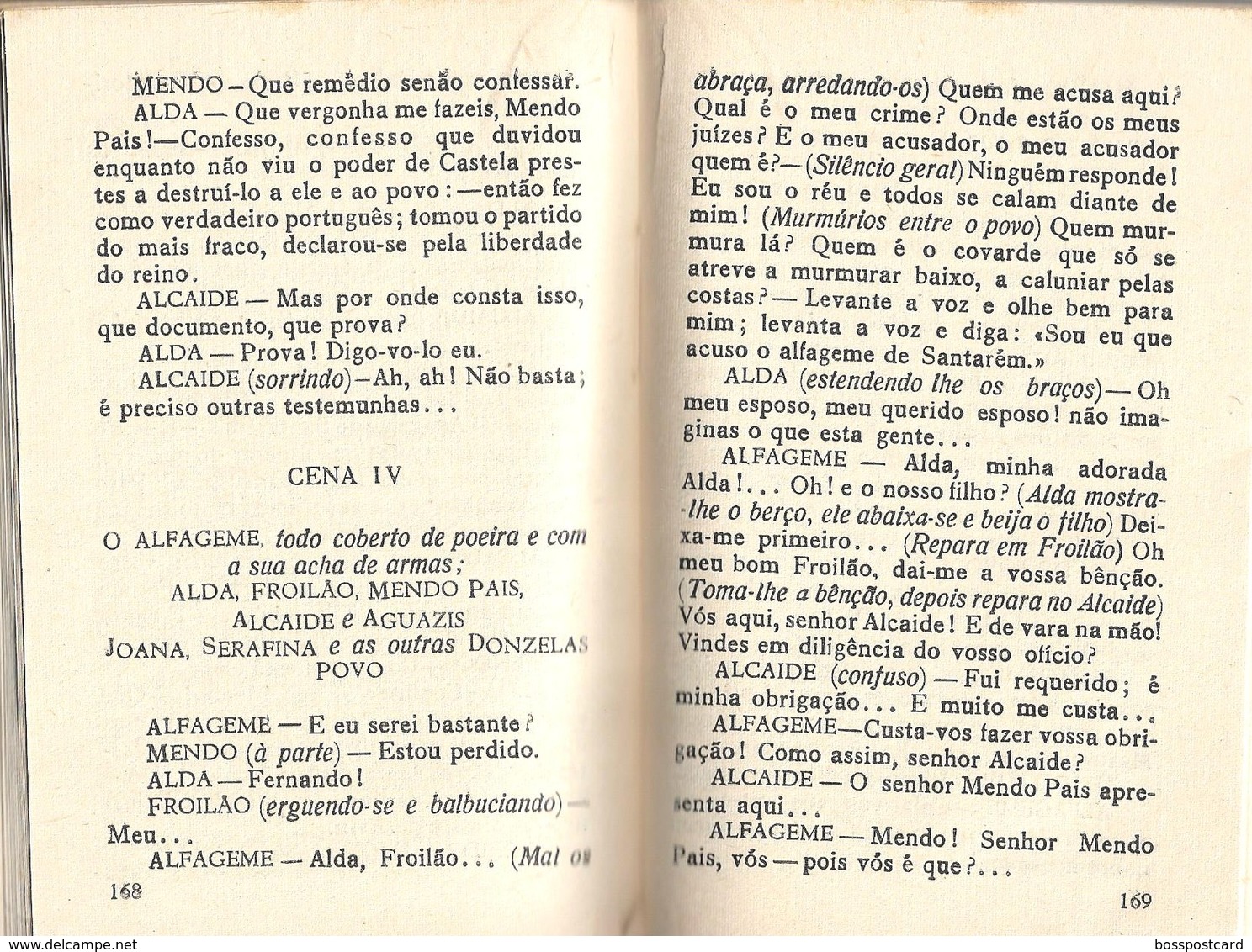 Santarém - O Alfageme De Santarém - Almeida Garrett (Livro Por Abriri) - Romane