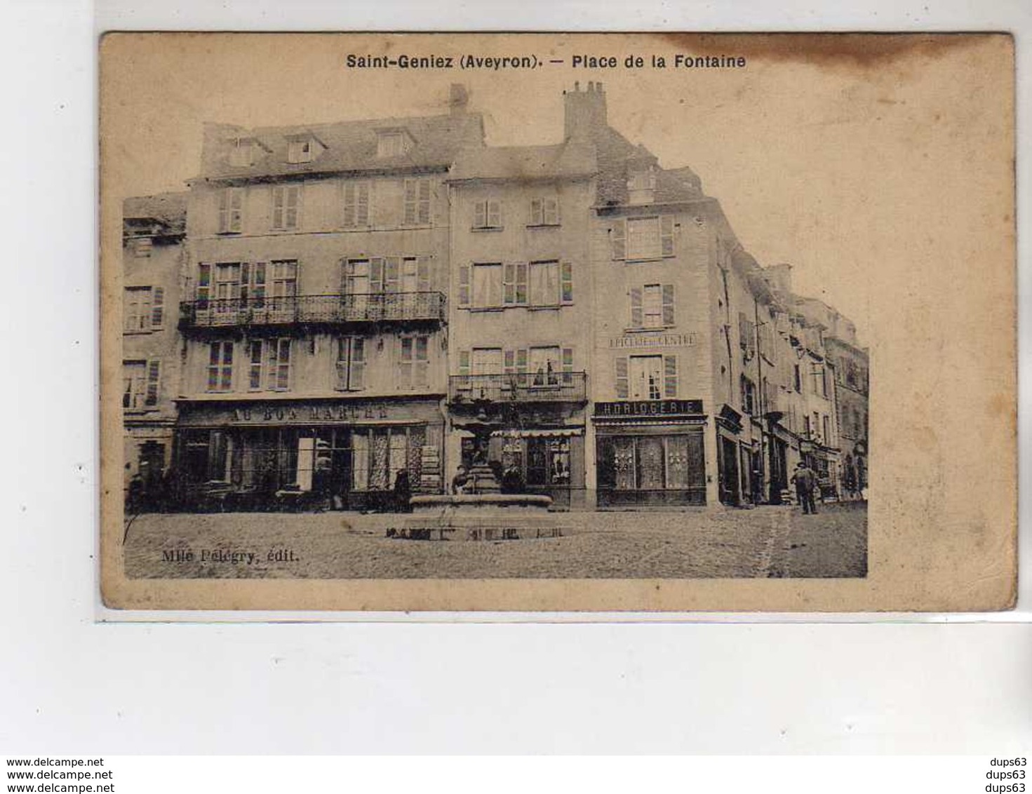 SAINT GENIEZ - Place De La Fontaine - état - Sonstige & Ohne Zuordnung