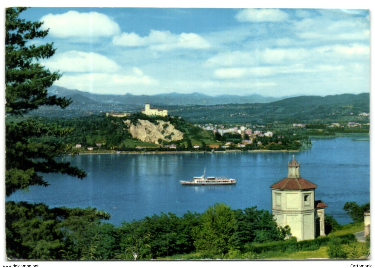 Lago Maggiore - La Rocca D'Angera Vista Da Arona - Novara