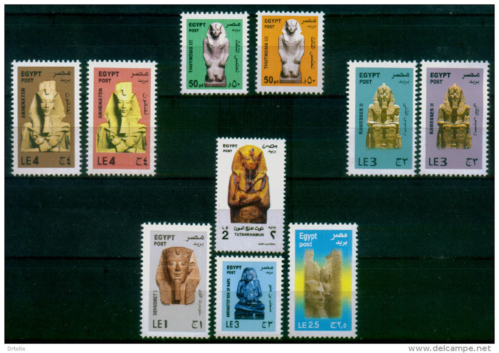 EGYPT / 2010-2015 / THE CURRENT REGULAR SET TO DATE + OFFICIAL BULLETINS / ARCHEOLOGY / EGYPT ANTIQUITY / MNH / VF - Nuevos
