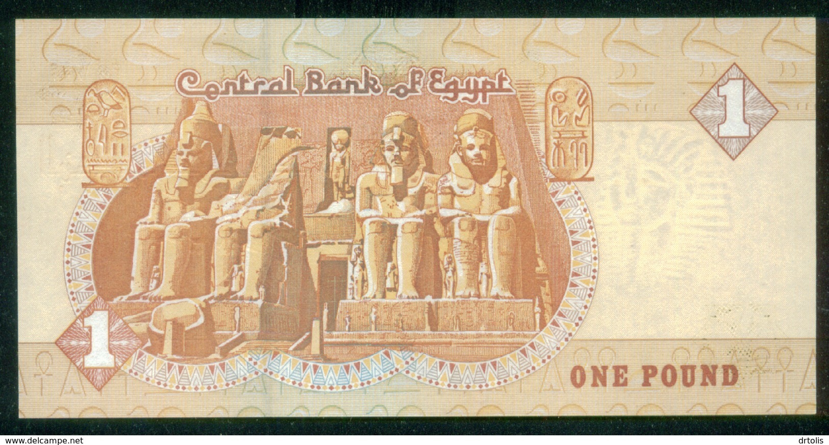 EGYPT / ONE POUND / DATE : 11-11-2007 / P-50(8) / PREFIX : L554 / SULTAN QUAYET BEY MOSQUE / ABU SIMBEL TEMPLE / UNC - Egypte