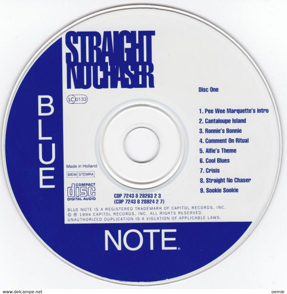 STRAIGHT NO CHASER °  THE MOST POPULAR MOST SAMPLED SONGS FROM THE VAULTS  BLUE NOTE  2 CD - Blues