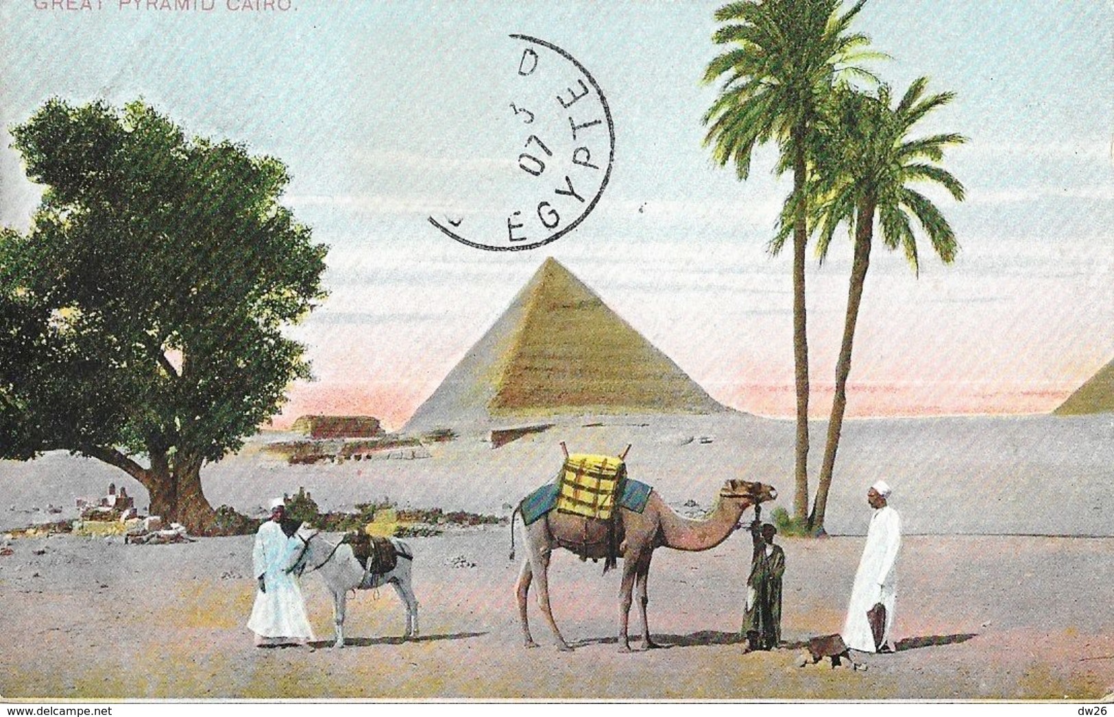 Le Caire, Les Pyramides (Great Pyramid, Cairo) - Th. E.L. Série 945 - Carte Non écrite - Le Caire