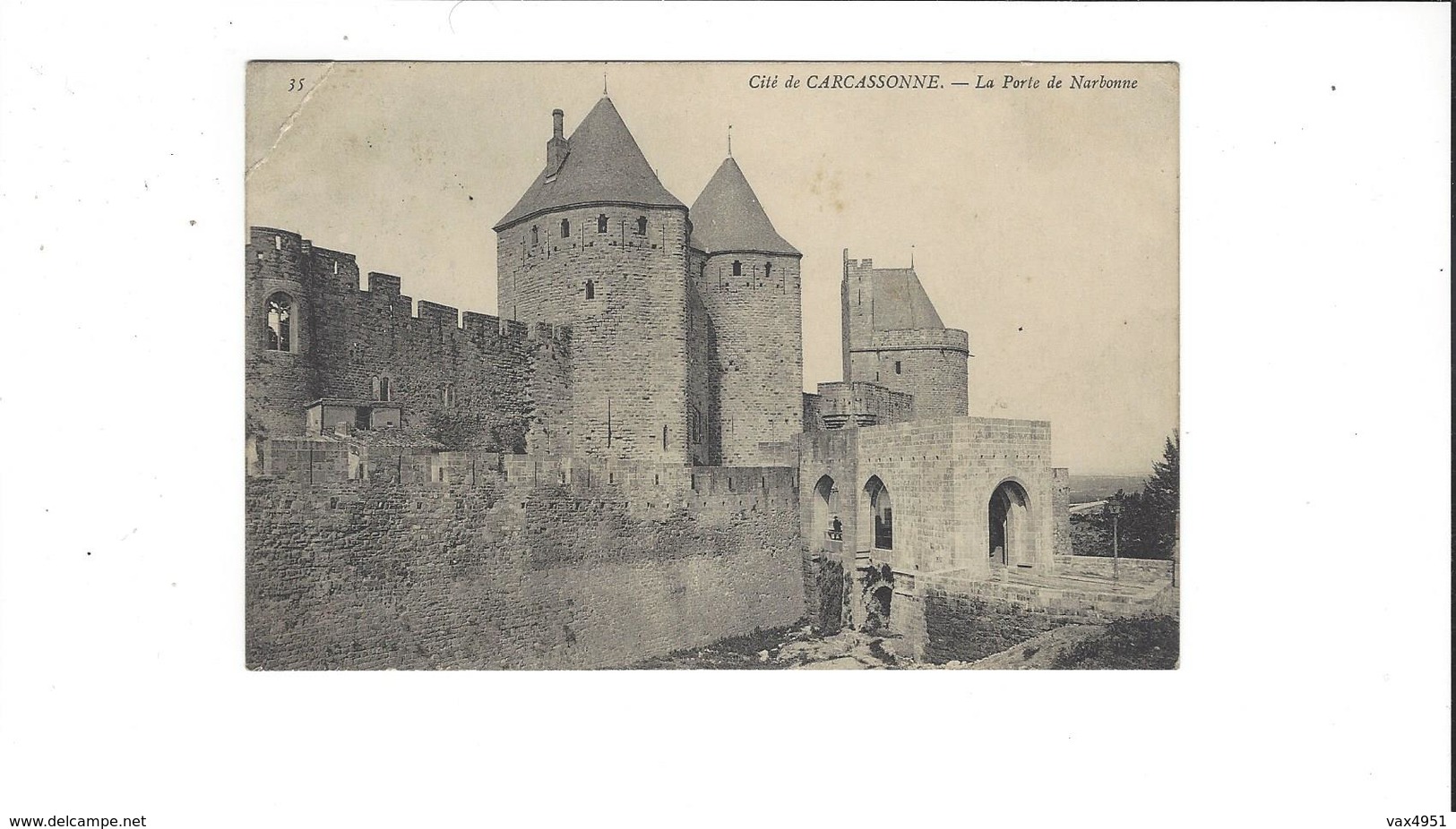 CITE DE CARCASSONNE  LA PORTE DE NARBONNE  ***  RARE    A   SAISIR   **** - Carcassonne