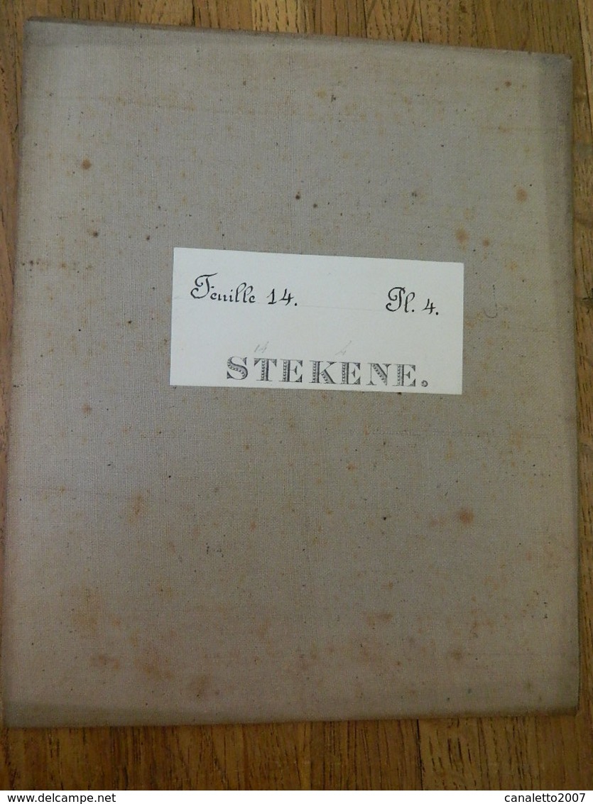 STEKENE+ MILITARIA:TRES RARE CARTE MILITAIRE DE STEKENE ET ENVIRONS 1860-1870 - Documents