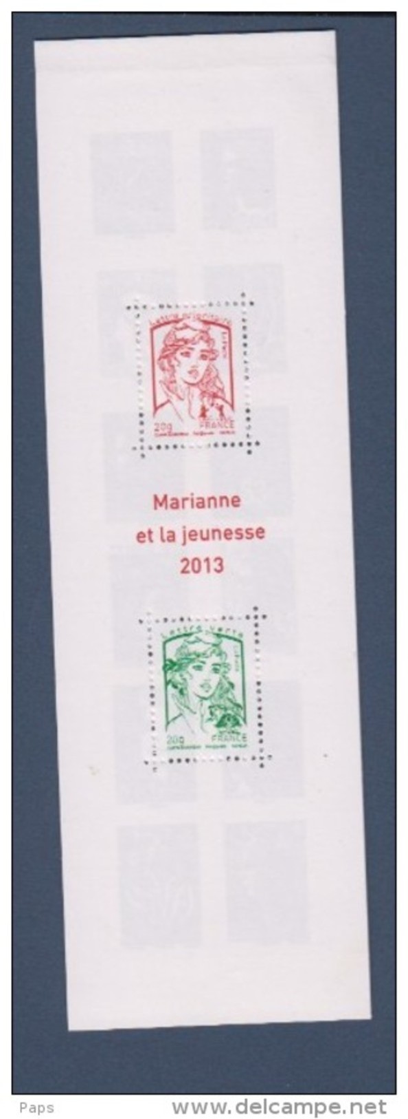 2013-BC1520A** CARNET MARIANNE ET LA JEUNESSE.14 TIMBRES - Commémoratifs