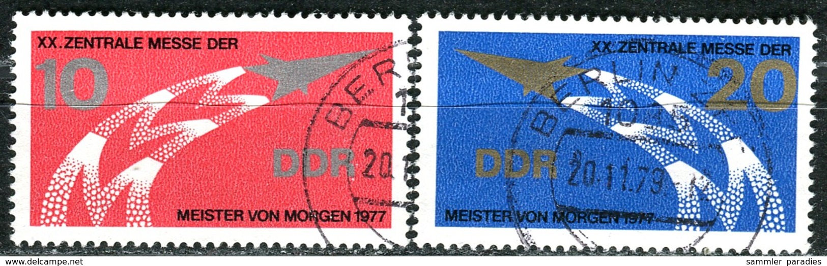 DDR - Michel 2268 / 2269 - OO Gestempelt (A) - 10-25Pf    Messe Der Meiser Von Morgen 77 - Gebraucht