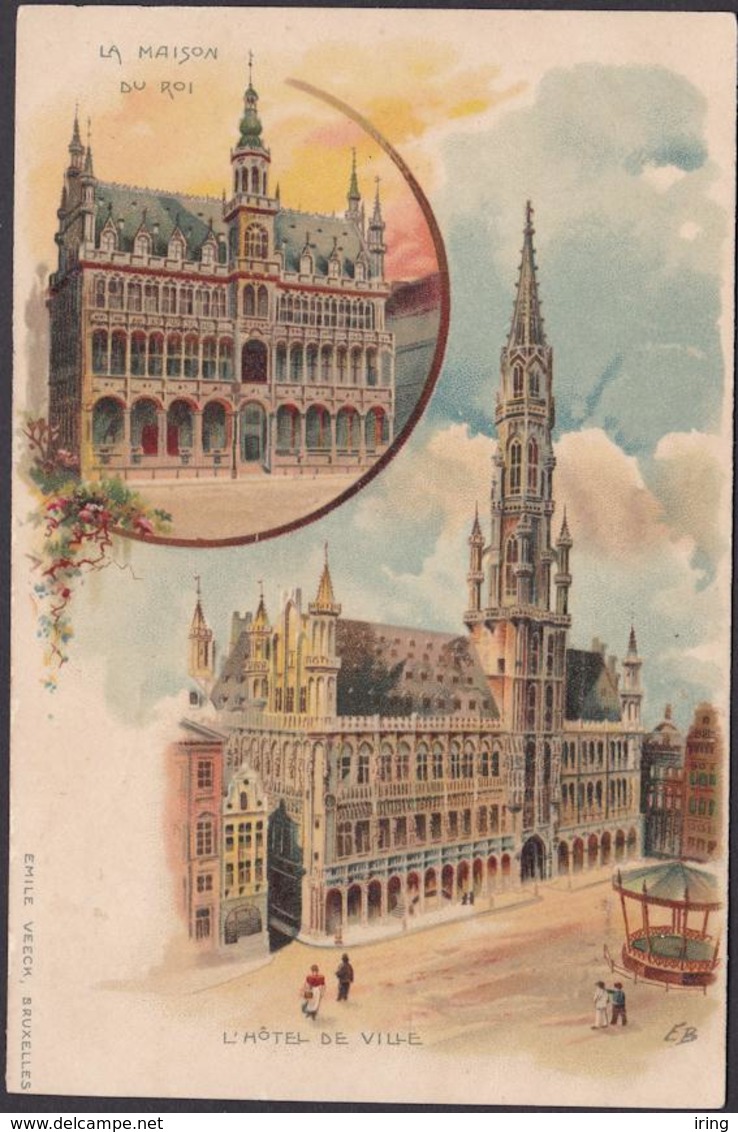 Brussel : L'Hôtel De Ville (1900) - Monuments, édifices