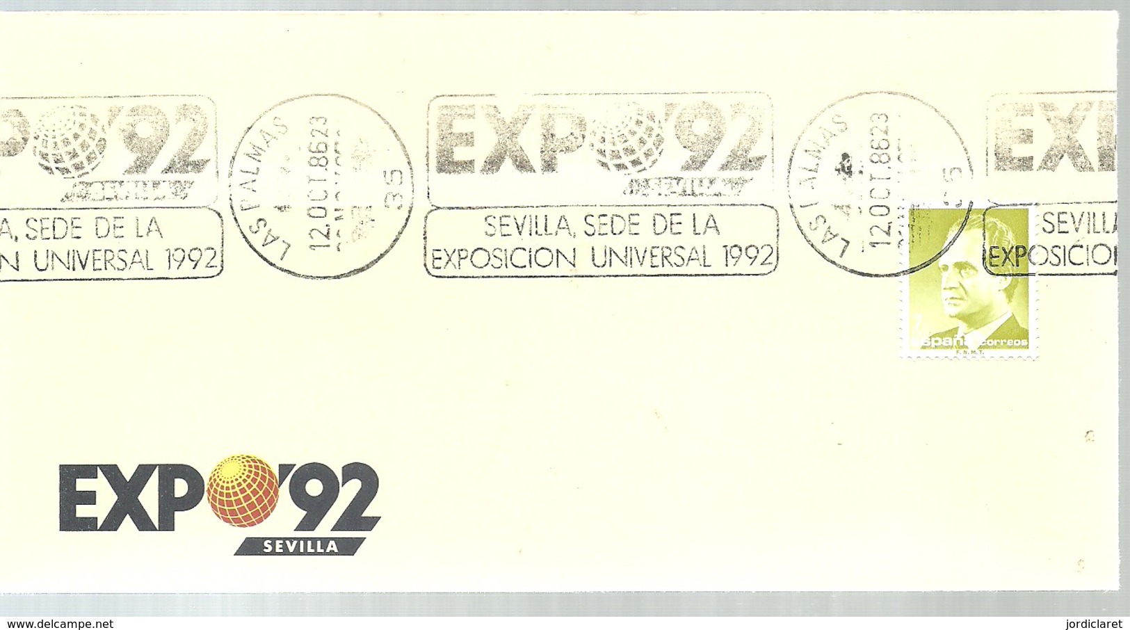 POSTMARKET  LAS PALMAS - 1992 – Sevilla (España)