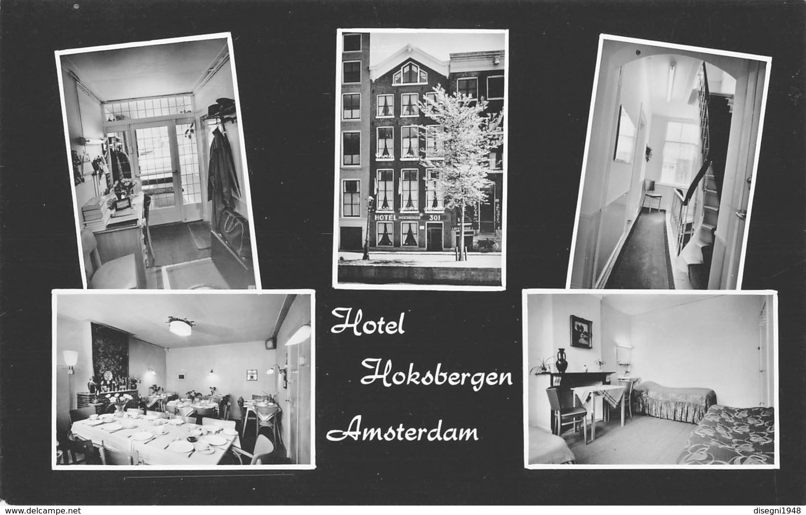 07813 "HOTEL HOKSBERGEN - AMSTERDAM" CART. ORIG. NON SPED. - Amsterdam