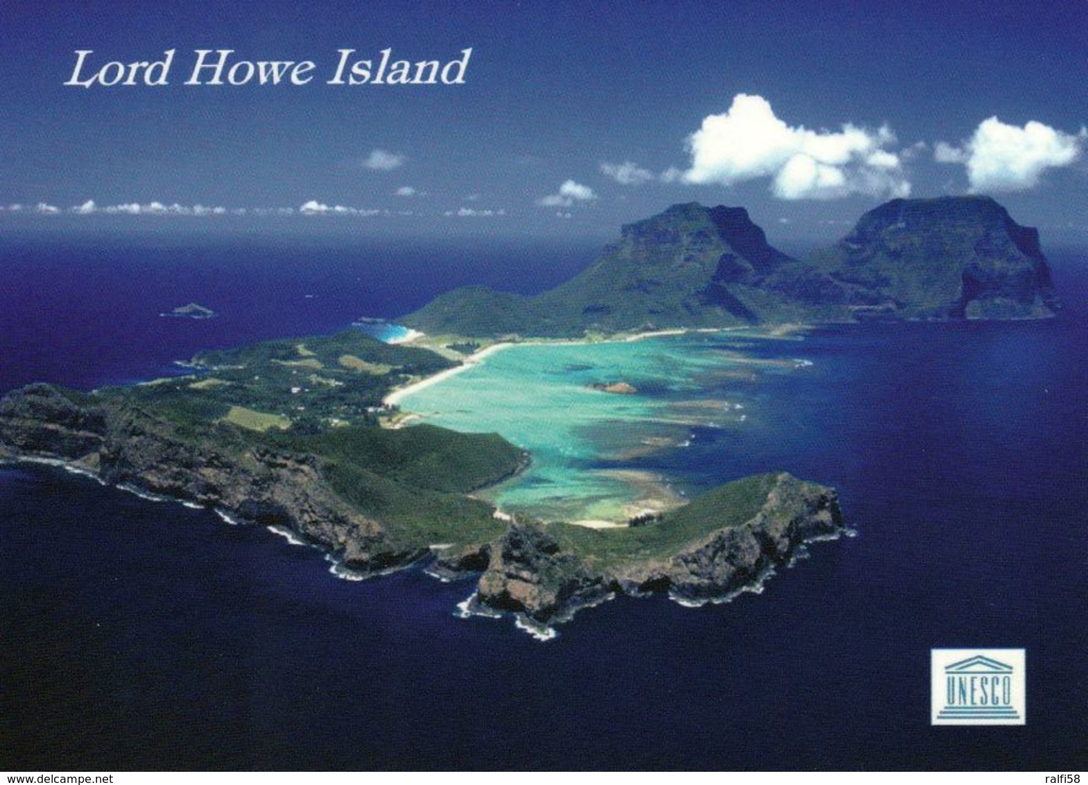 1 AK Lord Howe Island Australia * Blick Auf Die Insel Lord Howe Island - Seit 1982 UNESCO Weltnaturerbe * - Autres & Non Classés