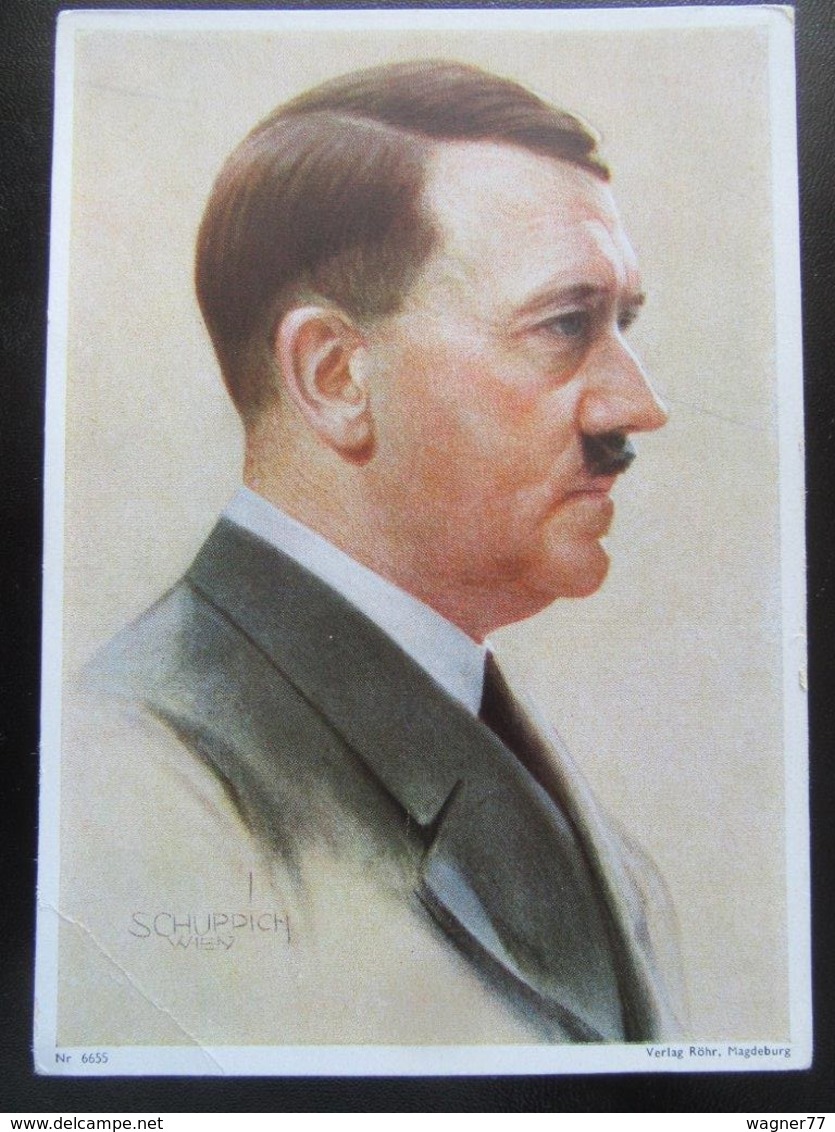 Postkarte Propaganda III. Reich Hitler - Eckknick - Briefe U. Dokumente