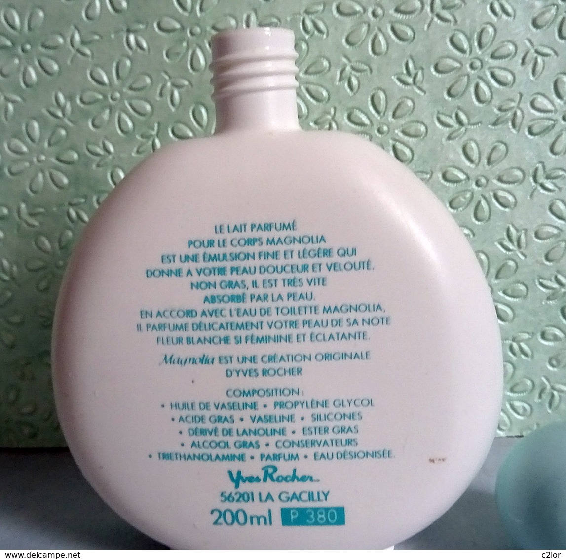 Flacon "MAGNOLIA " D'Yves ROCHER Lait Parfumé 200 Ml VIDE - Frascos (vacíos)