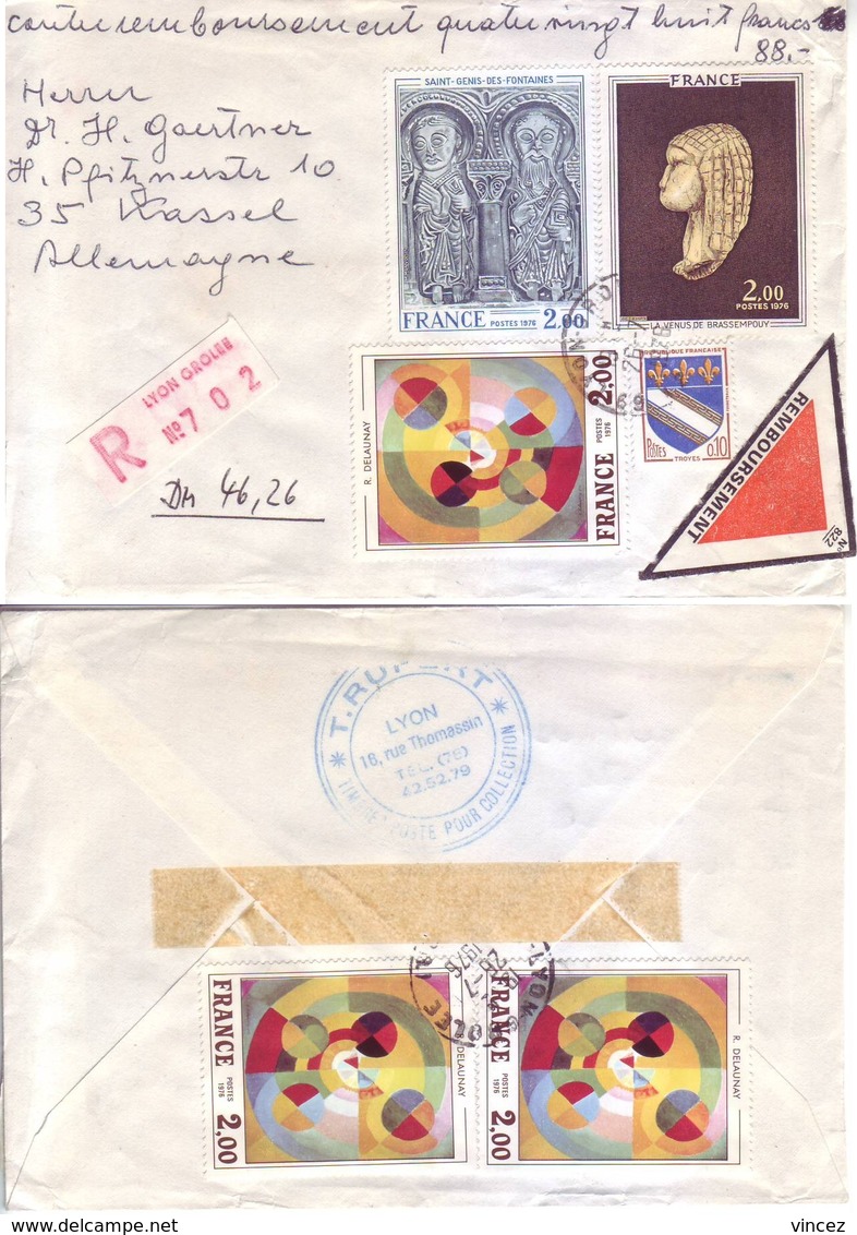 Francia - Storia Postale, Raccomandata Assicurata. Affrancata E Viaggiata - Storia Postale