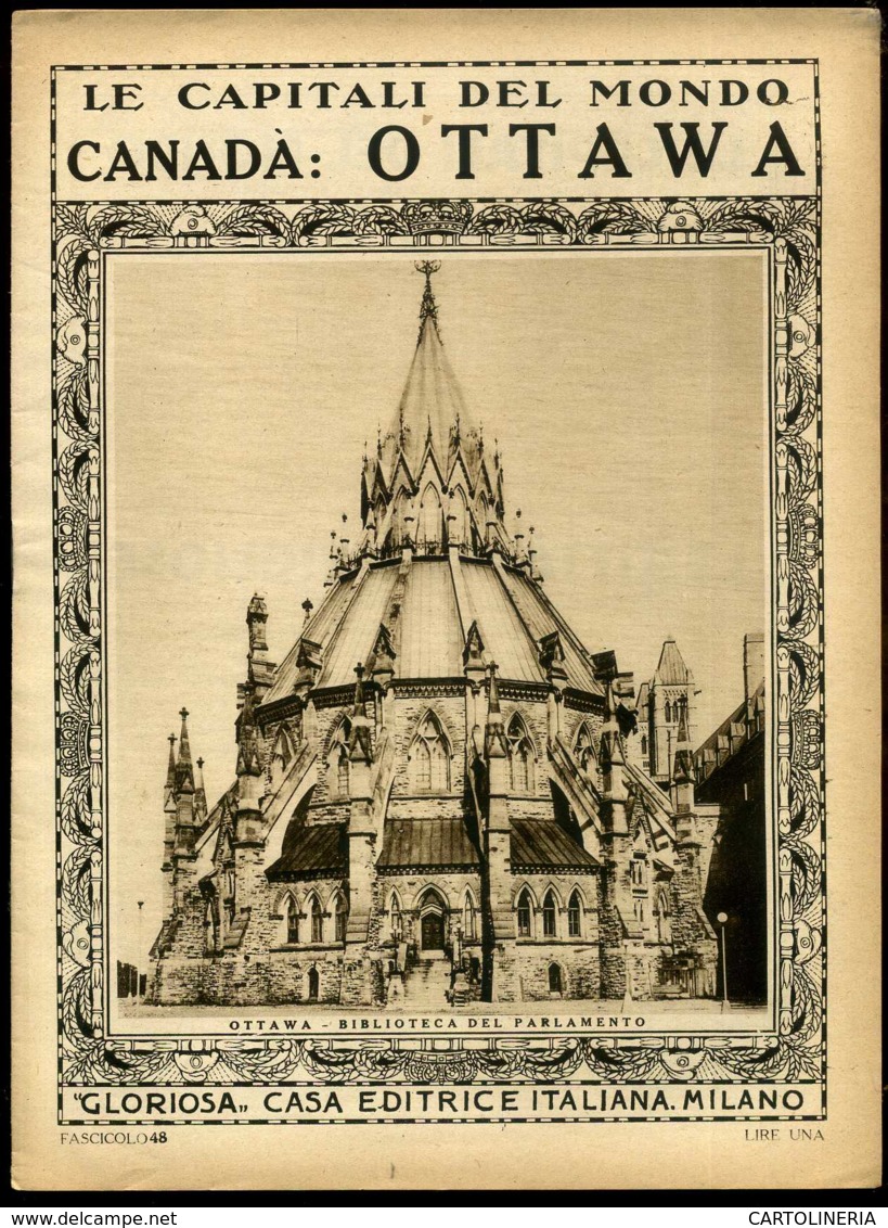 Le Capitali Del Mondo Canadà Ottawa (difetti Angoli) - Ante 1900