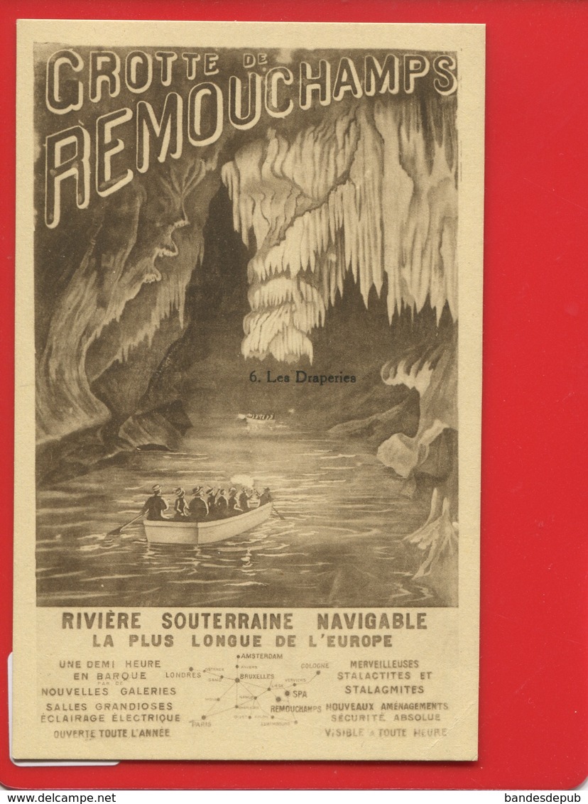 CPA DESAIX BELGIQUE Grotte REMOUCHAMPS RIVIERE SOUTERRAINE Barque Draperies Stalactites Stalagmites - Autres & Non Classés