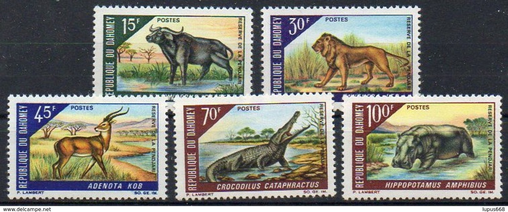 Dahomey 1968  MiNr. 337/ 341  **/ Mnh ; Tierreservat Im Pendjari- Gebiet  I. - Sonstige & Ohne Zuordnung