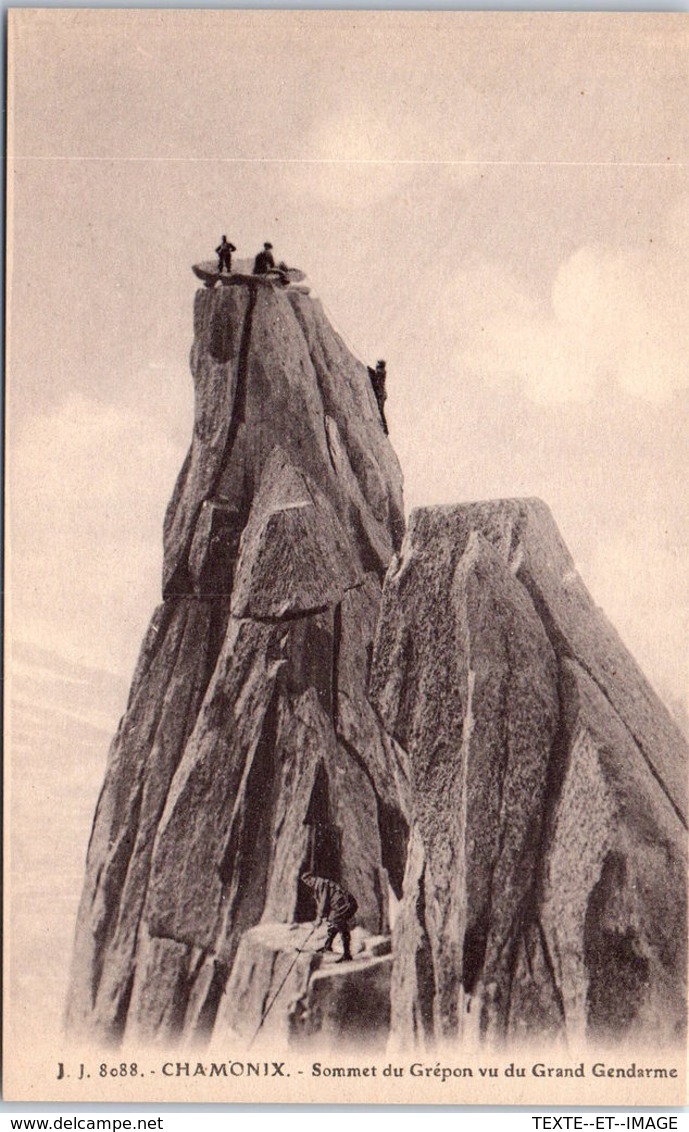 74 CHAMONIX - Sommet Du Grépon Vu Du Grand Gendarme - Chamonix-Mont-Blanc